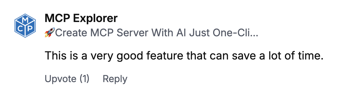 User feedback – MCP Explorer
