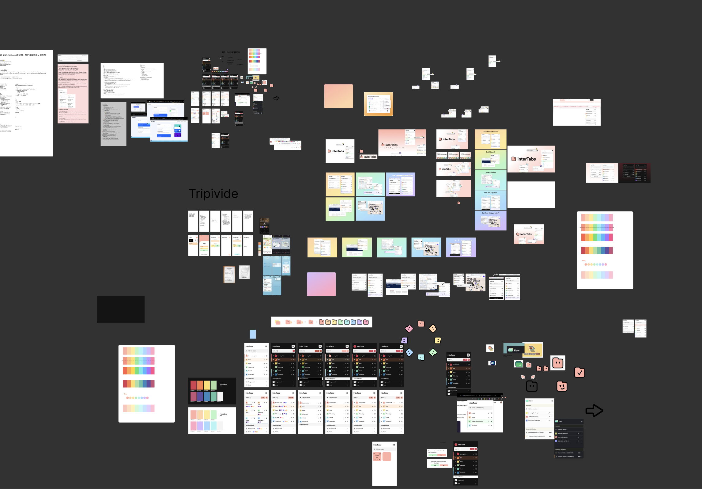 interTabs Figma exploration and design process