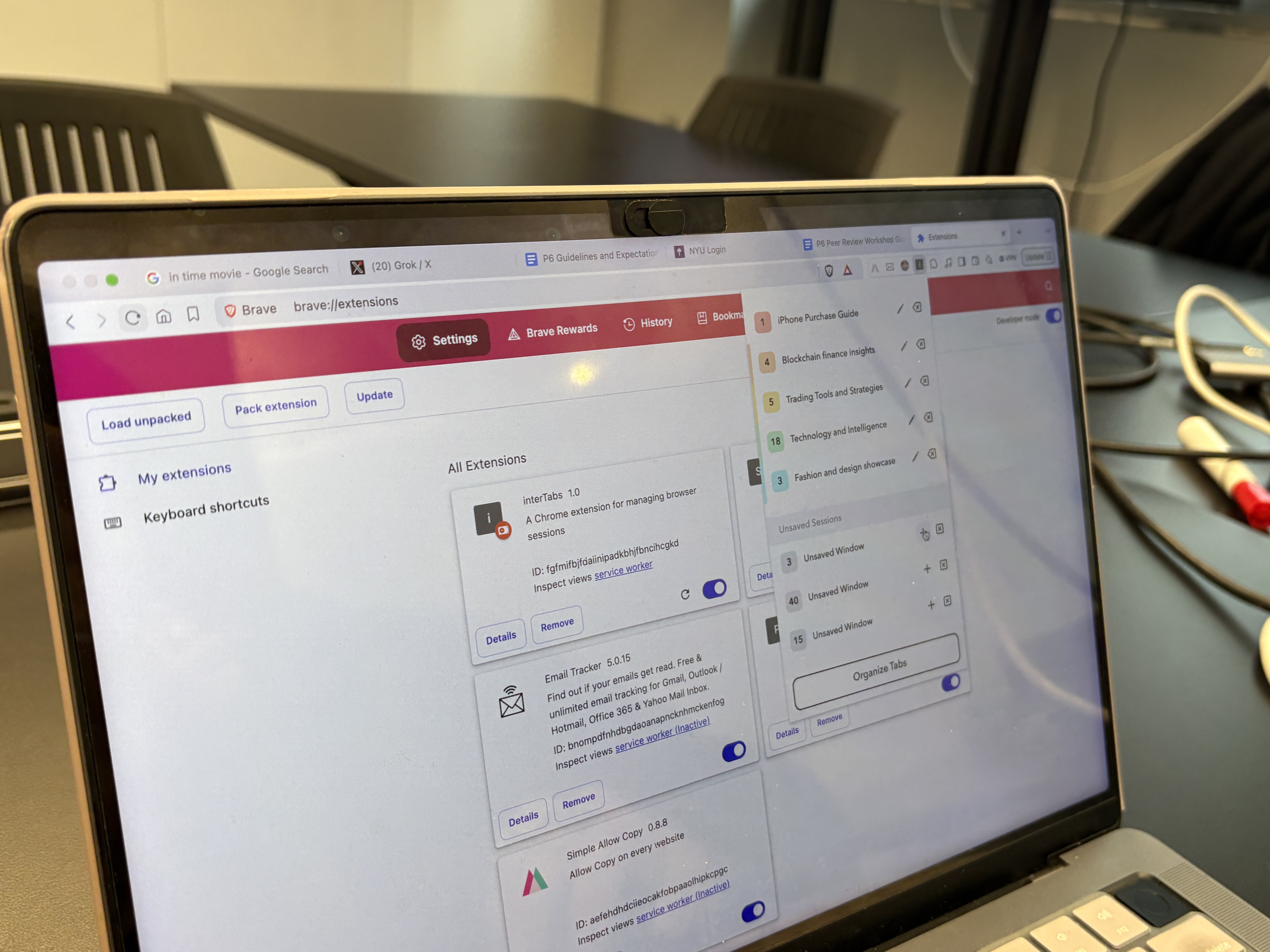 interTabs interface review in Figma